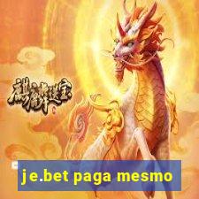 je.bet paga mesmo